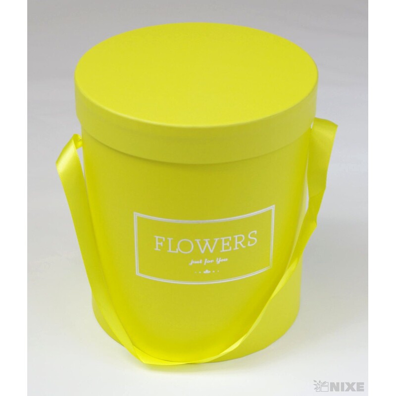 KVĚTINOVÝ BOX 15x17cm*ŽLUTÁ