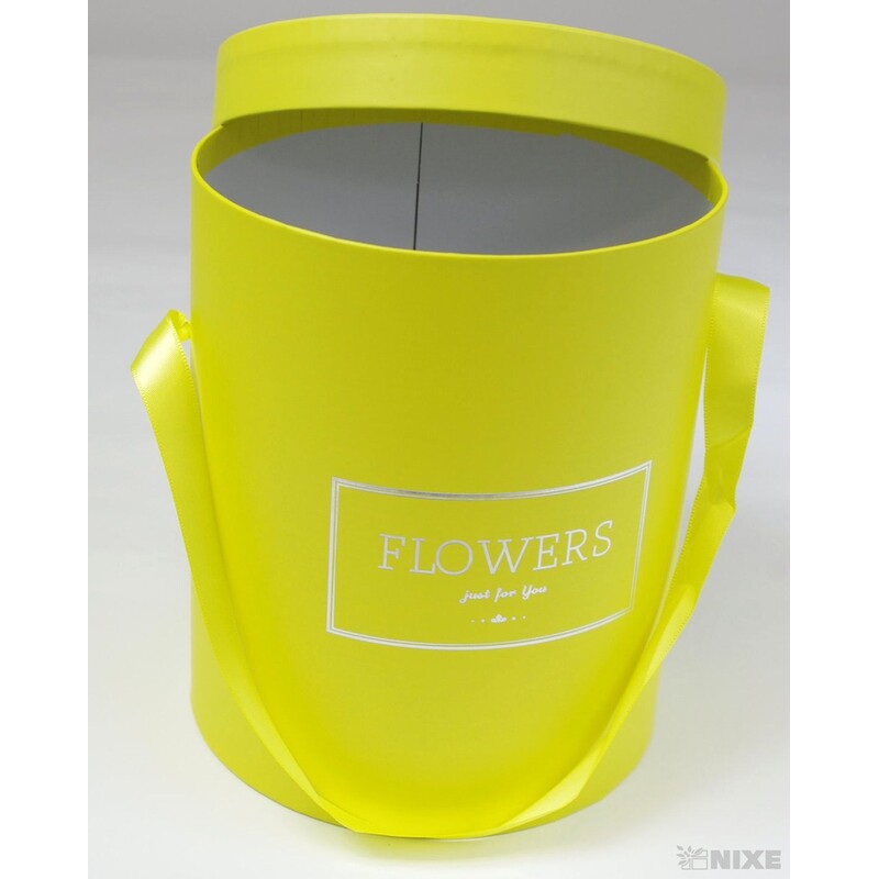 KVĚTINOVÝ BOX 15x17cm*ŽLUTÁ