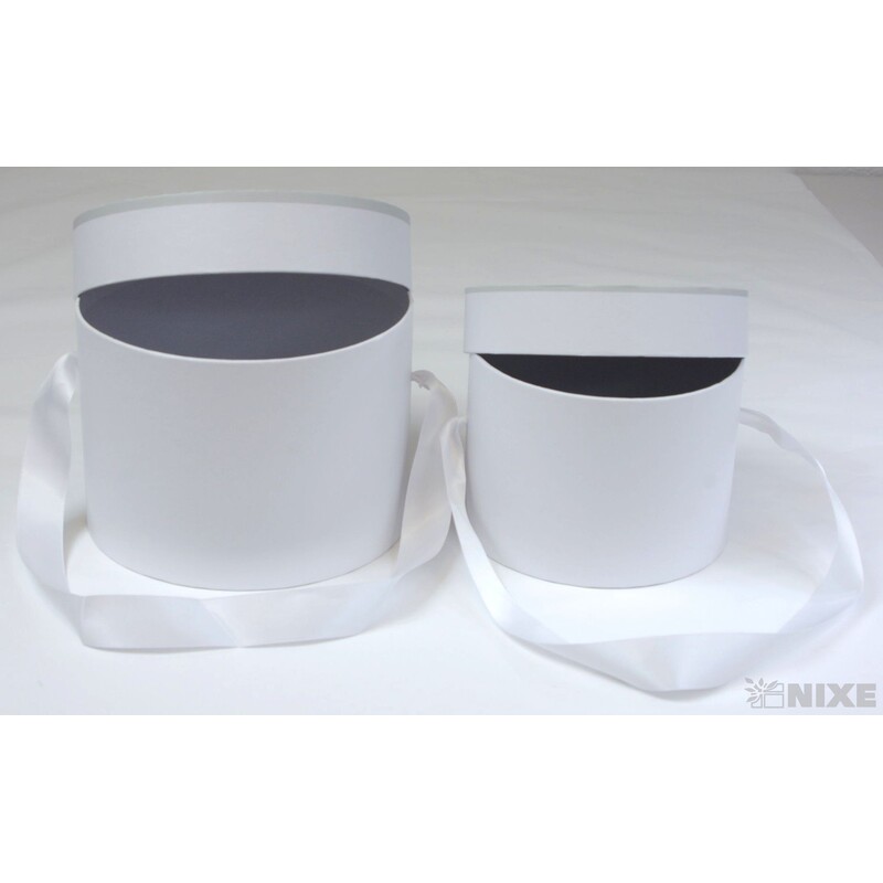 KVĚTINOVÝ BOX 2ks 17,5x13cm 15x11*BÍLÁ