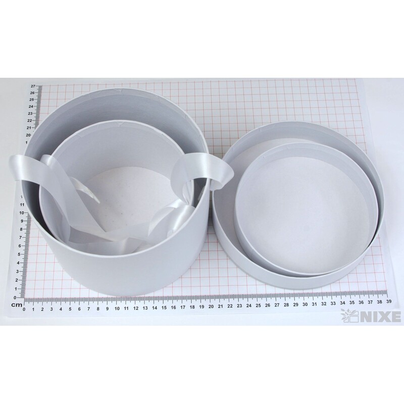 KVĚTINOVÝ BOX 2ks 17,5x13cm 15x11*BÍLÁ