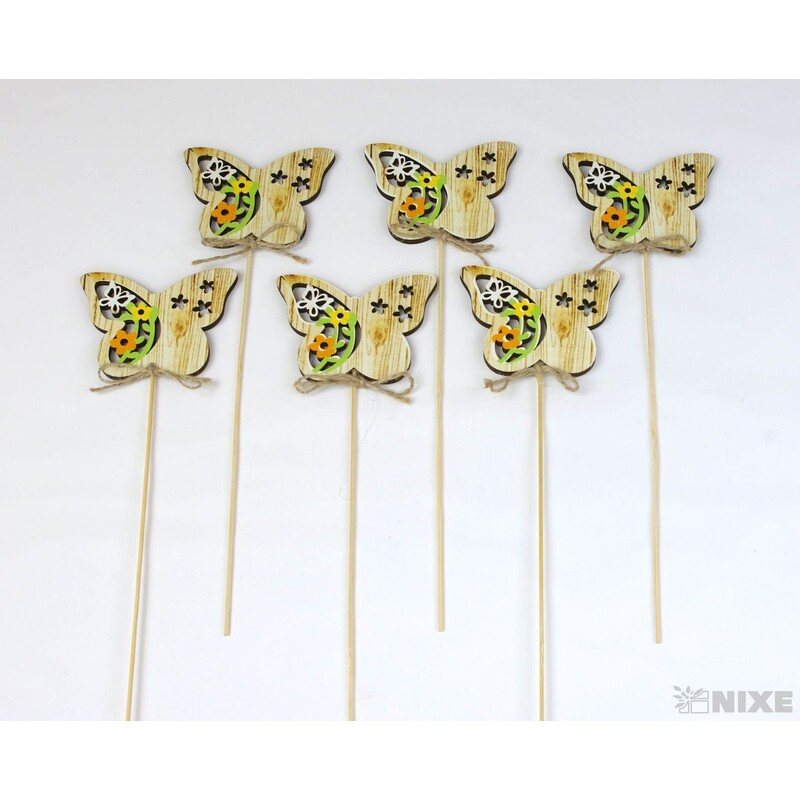 ZÁPICH MOTÝL 6x26cm 6ks*MIX BAREV