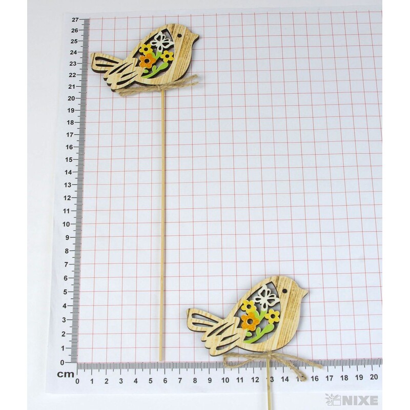 ZÁPICH PTÁČEK 8x26x5cm 6ks*PŘÍRODNÍ