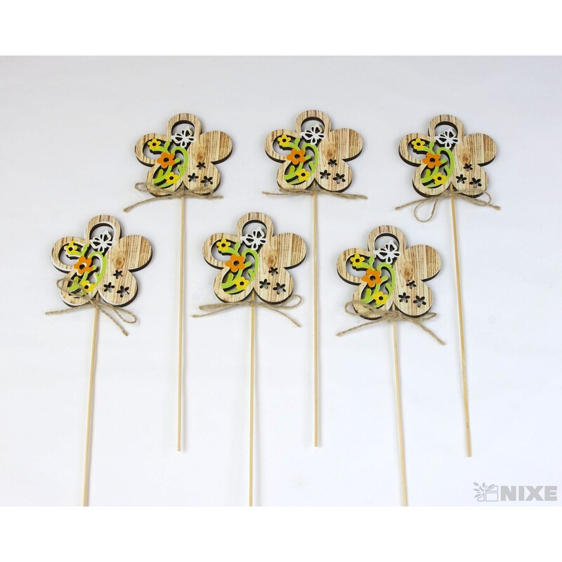 ZÁPICH KVĚT 6x27cm 6ks*PŘÍRODNÍ