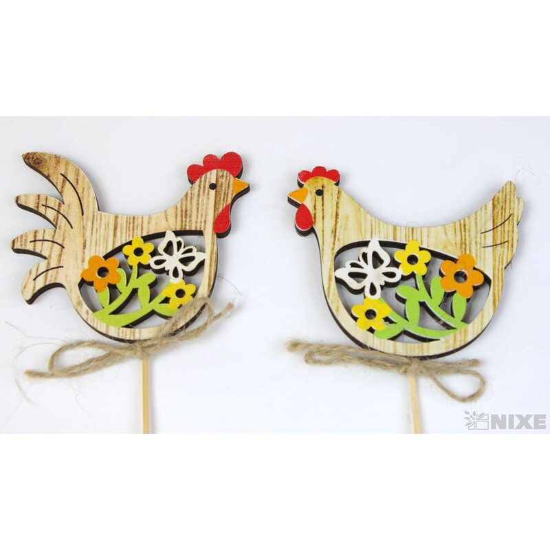 ZÁPICH SLEPICE 7x28cm 6ks*BÍLÁ