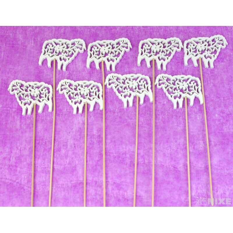 ZÁPICH VELIKONOCE 8x31cm 8ks*BÍLÁ