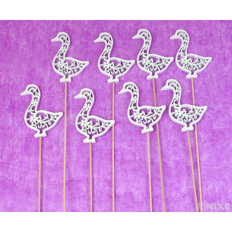 ZÁPICH VELIKONOCE 8x31cm 8ks*BÍLÁ