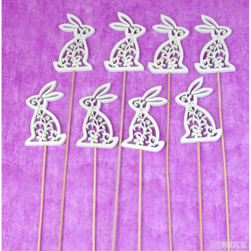 ZÁPICH VELIKONOCE 8x31cm 8ks*BÍLÁ