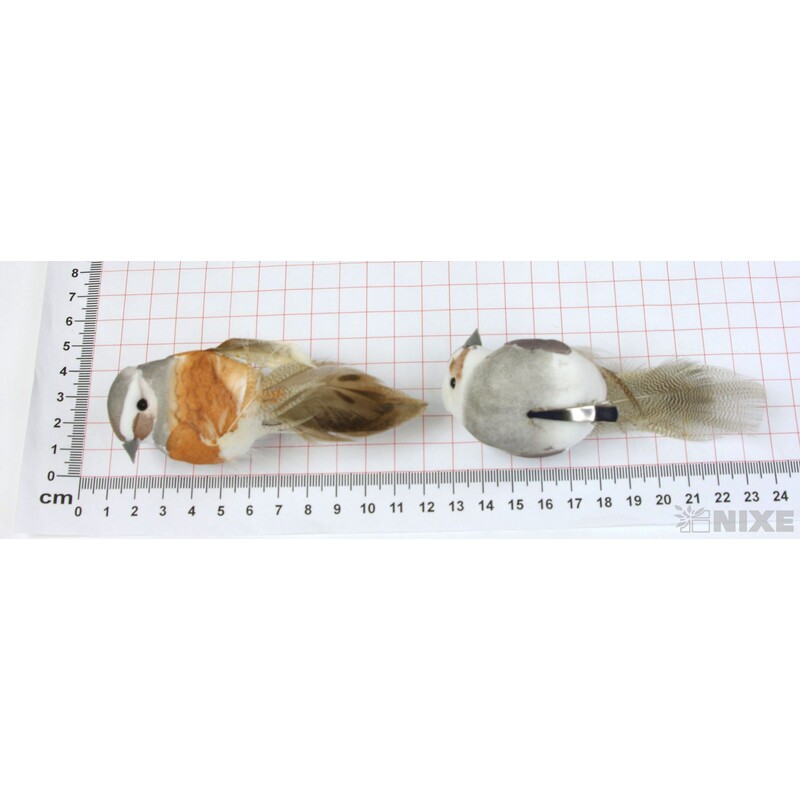 PTÁČEK  KLIPS 10cm 6ks*MIX BAREV V+