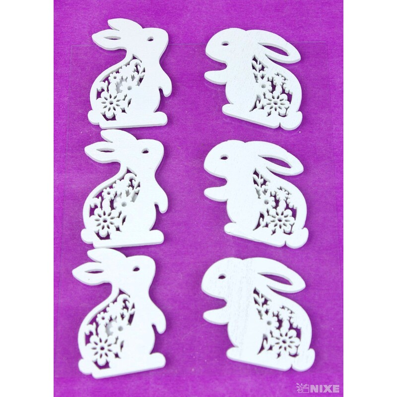 MIX NALEPOVACÍ 4cm 6ks*BÍLÁ