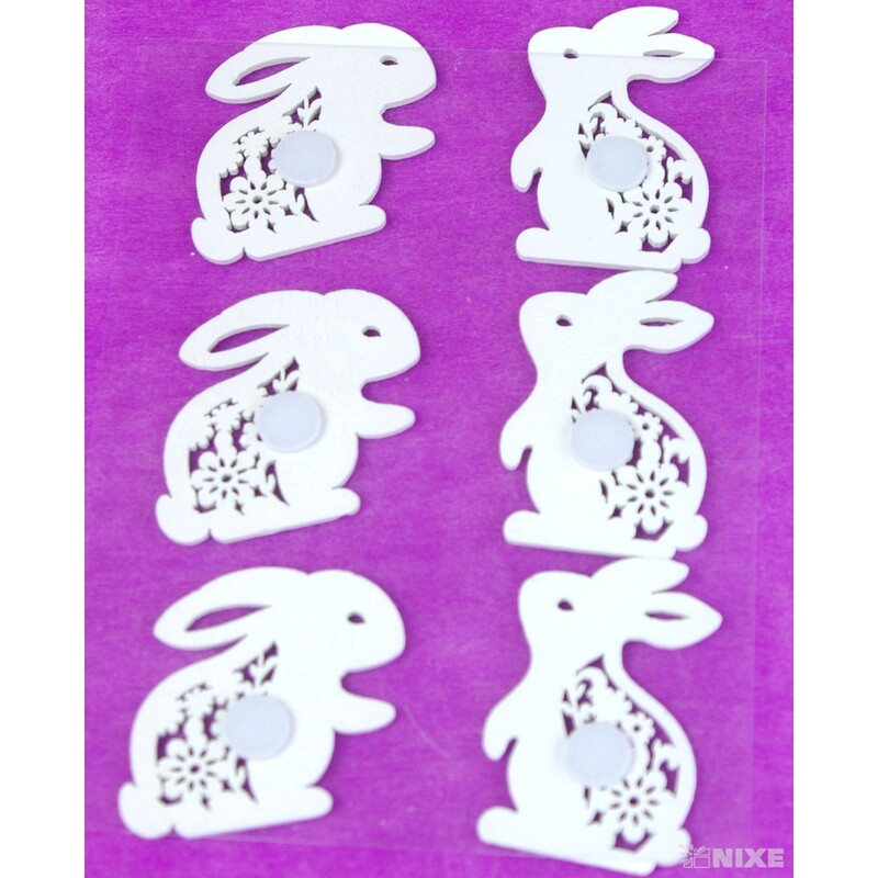 MIX NALEPOVACÍ 4cm 6ks*BÍLÁ