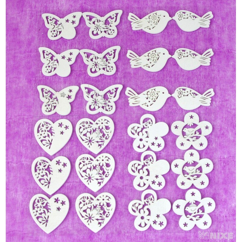 MIX NALEPOVACÍ 4cm 6ks*BÍLÁ