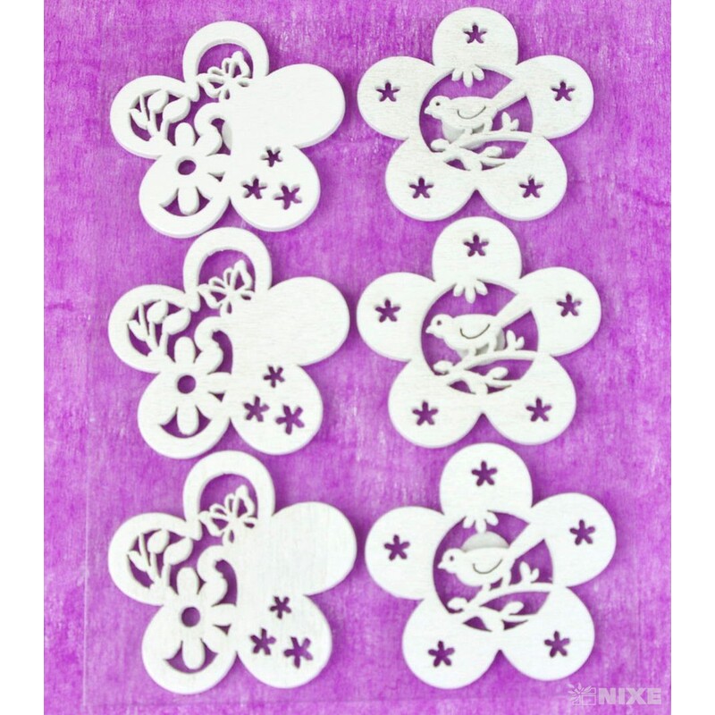 MIX NALEPOVACÍ 4cm 6ks*BÍLÁ