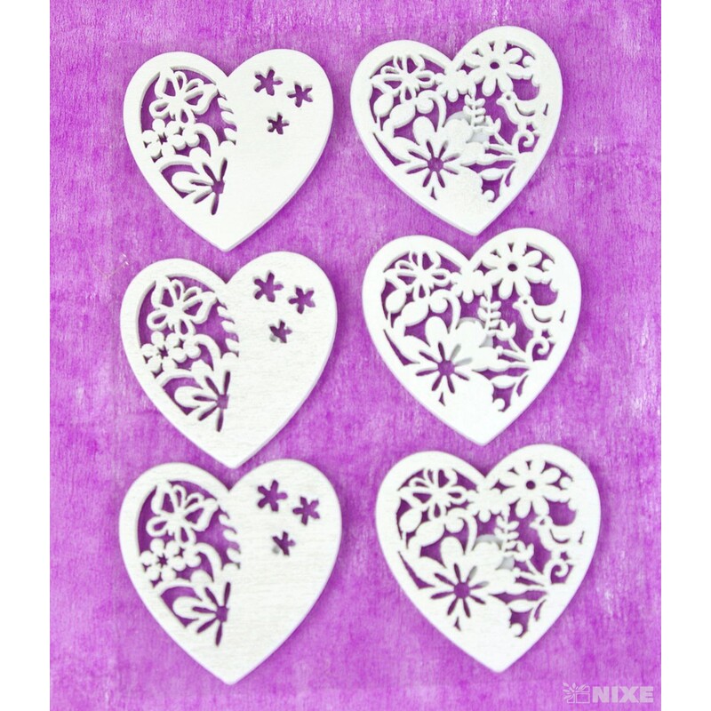 MIX NALEPOVACÍ 4cm 6ks*BÍLÁ