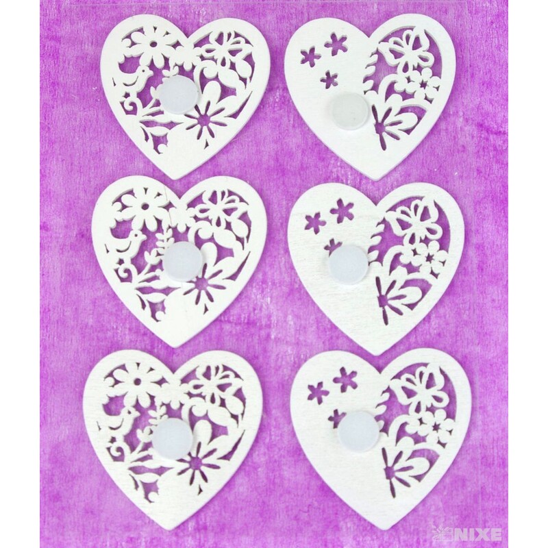 MIX NALEPOVACÍ 4cm 6ks*BÍLÁ