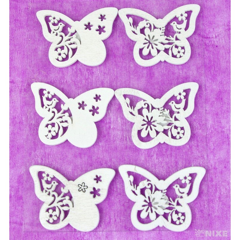 MIX NALEPOVACÍ 4cm 6ks*BÍLÁ