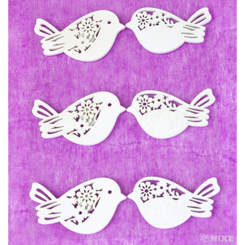 MIX NALEPOVACÍ 4cm 6ks*BÍLÁ