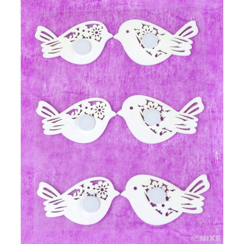 MIX NALEPOVACÍ 4cm 6ks*BÍLÁ