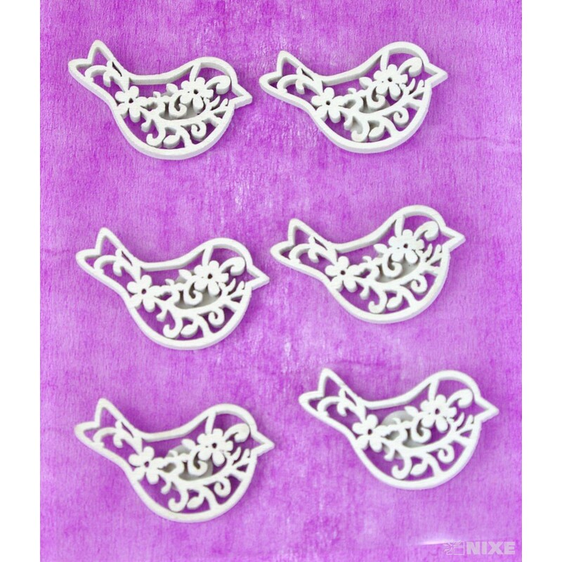 MIX NALEPOVACÍ 3cm 6ks*BÍLÁ