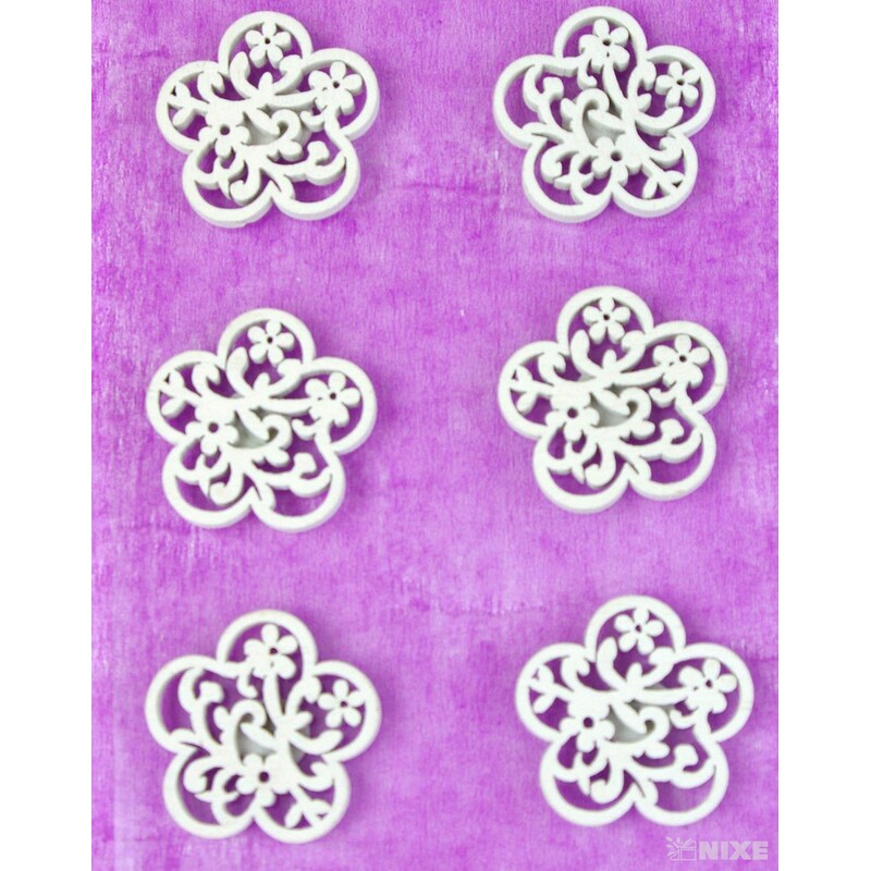 MIX NALEPOVACÍ 3cm 6ks*BÍLÁ