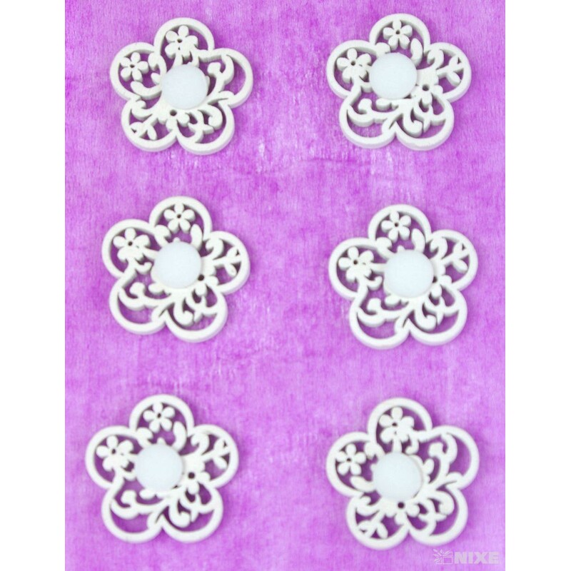 MIX NALEPOVACÍ 3cm 6ks*BÍLÁ