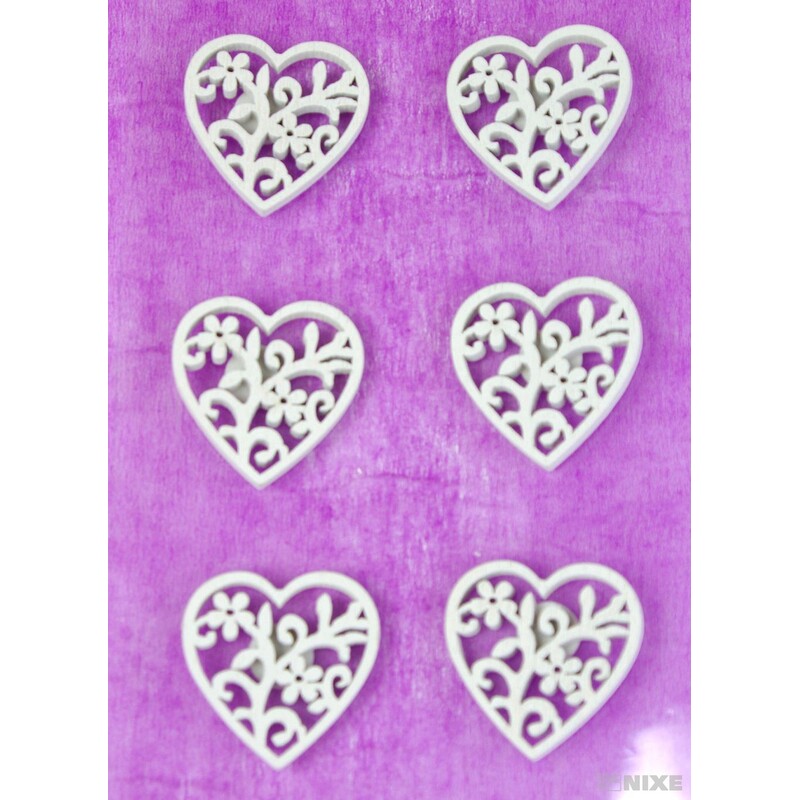 MIX NALEPOVACÍ 3cm 6ks*BÍLÁ