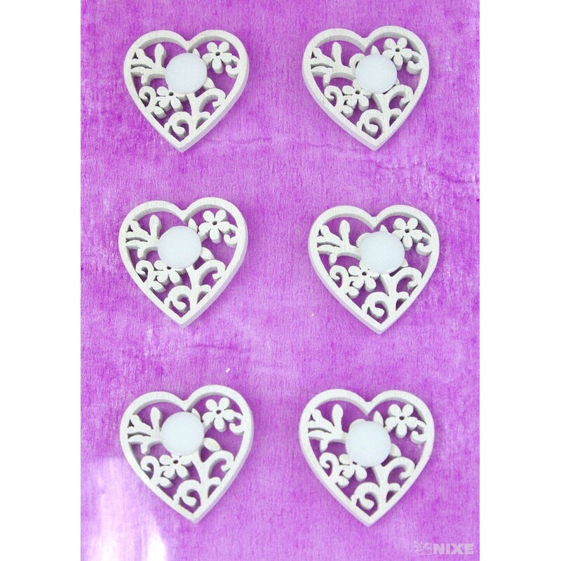 MIX NALEPOVACÍ 3cm 6ks*BÍLÁ