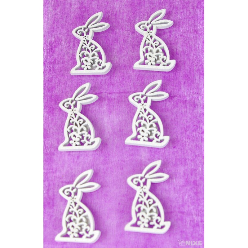 MIX NALEPOVACÍ 3cm 6ks*BÍLÁ