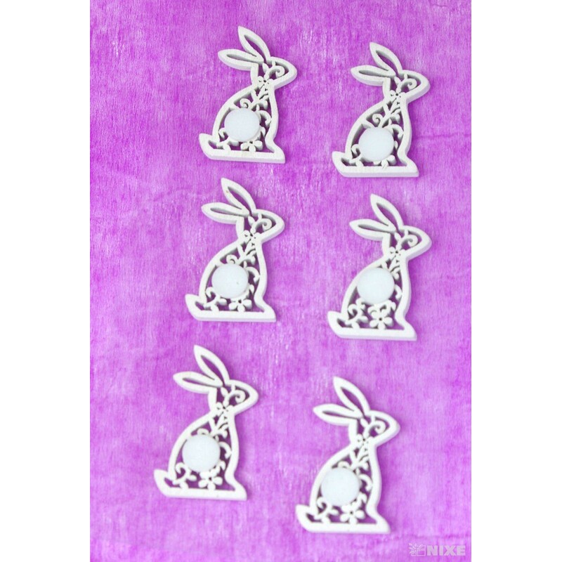 MIX NALEPOVACÍ 3cm 6ks*BÍLÁ