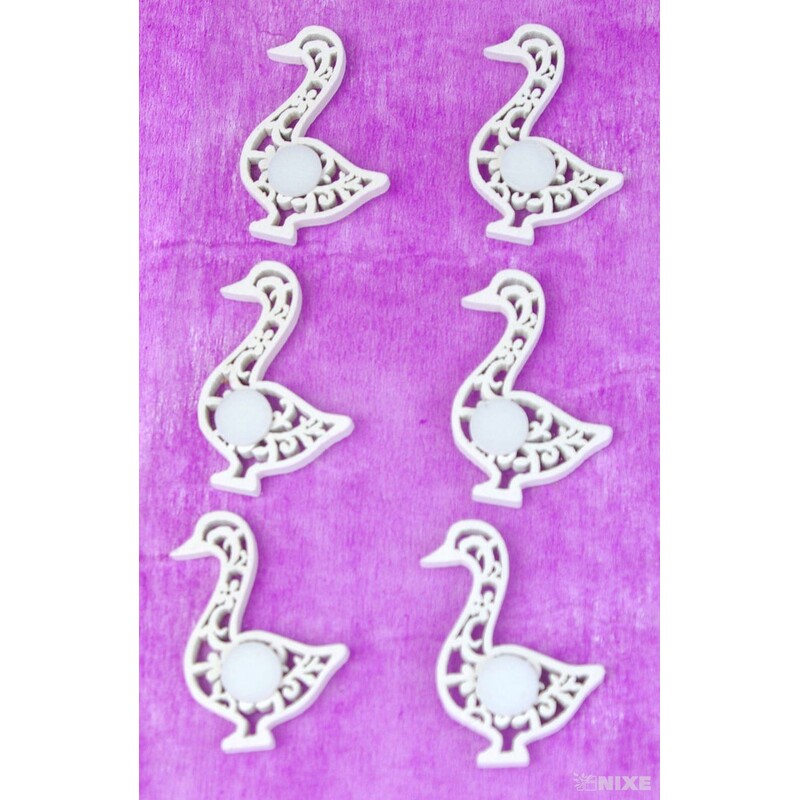 MIX NALEPOVACÍ 3cm 6ks*BÍLÁ