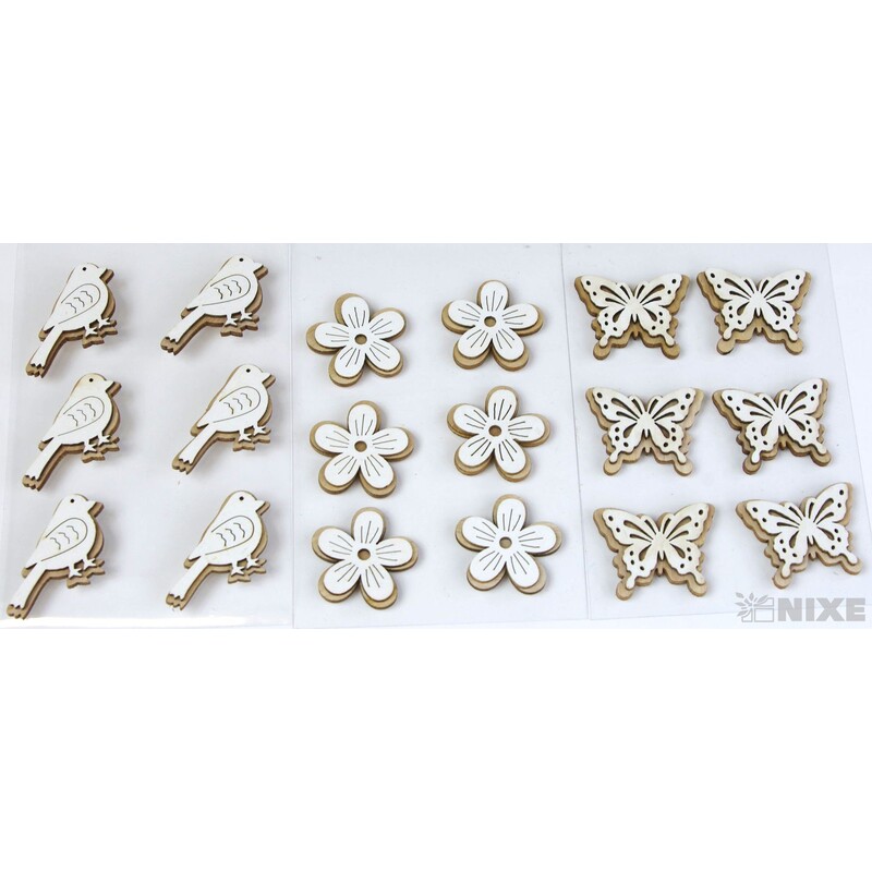 MIX NALEPOVACÍ 4cm 6ks*PŘÍRODNÍ