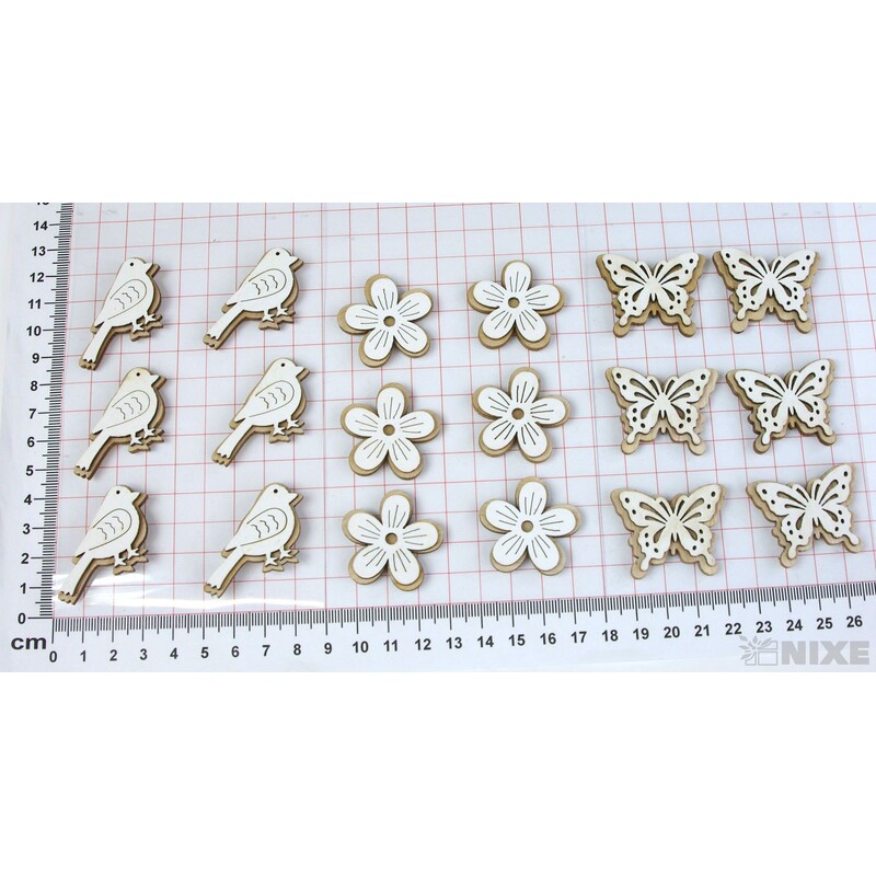 MIX NALEPOVACÍ 4cm 6ks*PŘÍRODNÍ