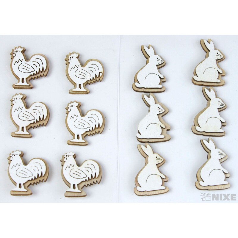 MIX NALEPOVACÍ 3cm 6ks*PŘÍRODNÍ