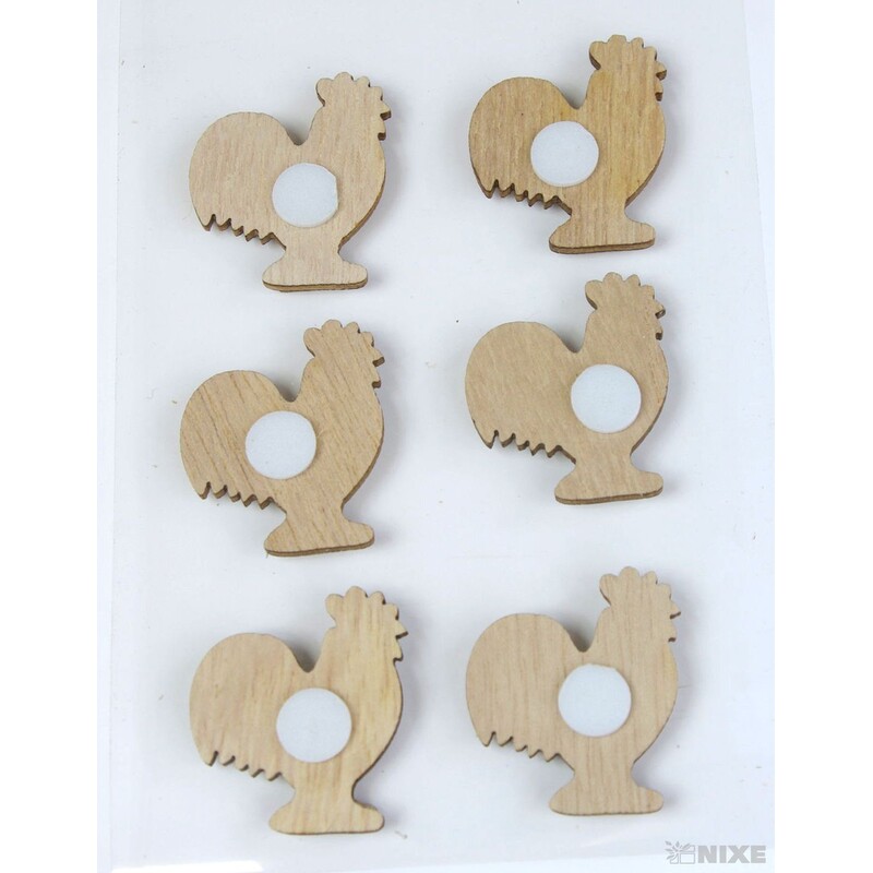 MIX NALEPOVACÍ 3cm 6ks*PŘÍRODNÍ