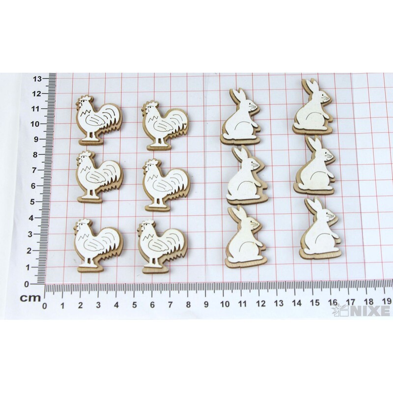 MIX NALEPOVACÍ 3cm 6ks*PŘÍRODNÍ