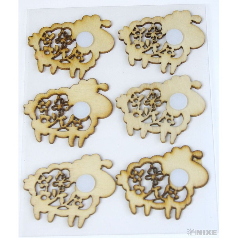 MIX NALEPOVACÍ 4cm 6ks*PŘÍRODNÍ