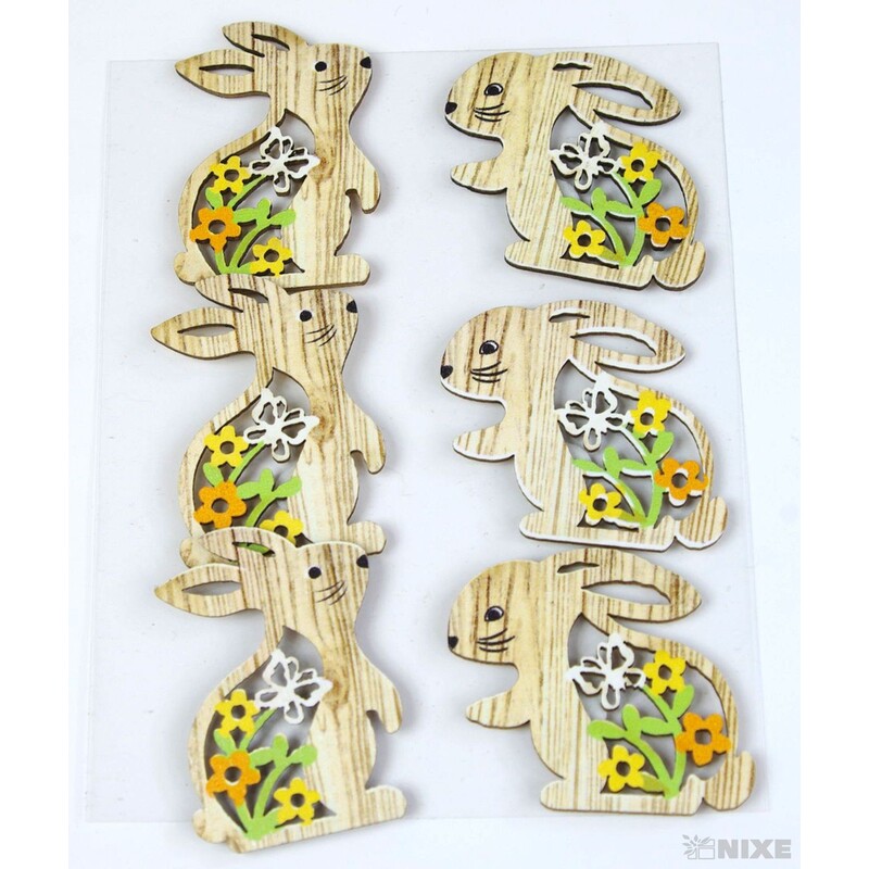 MIX NALEPOVACÍ 4cm 6ks*PŘÍRODNÍ