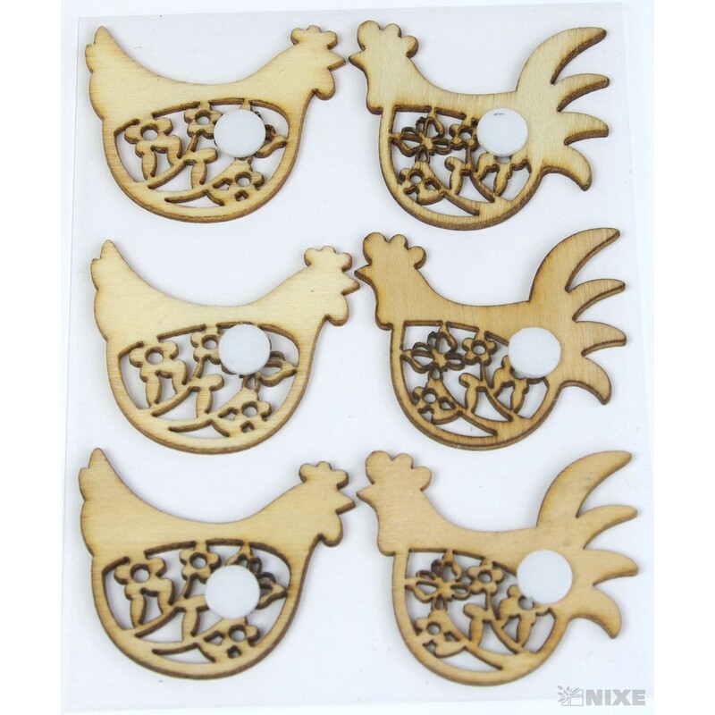 MIX NALEPOVACÍ 4cm 6ks*PŘÍRODNÍ