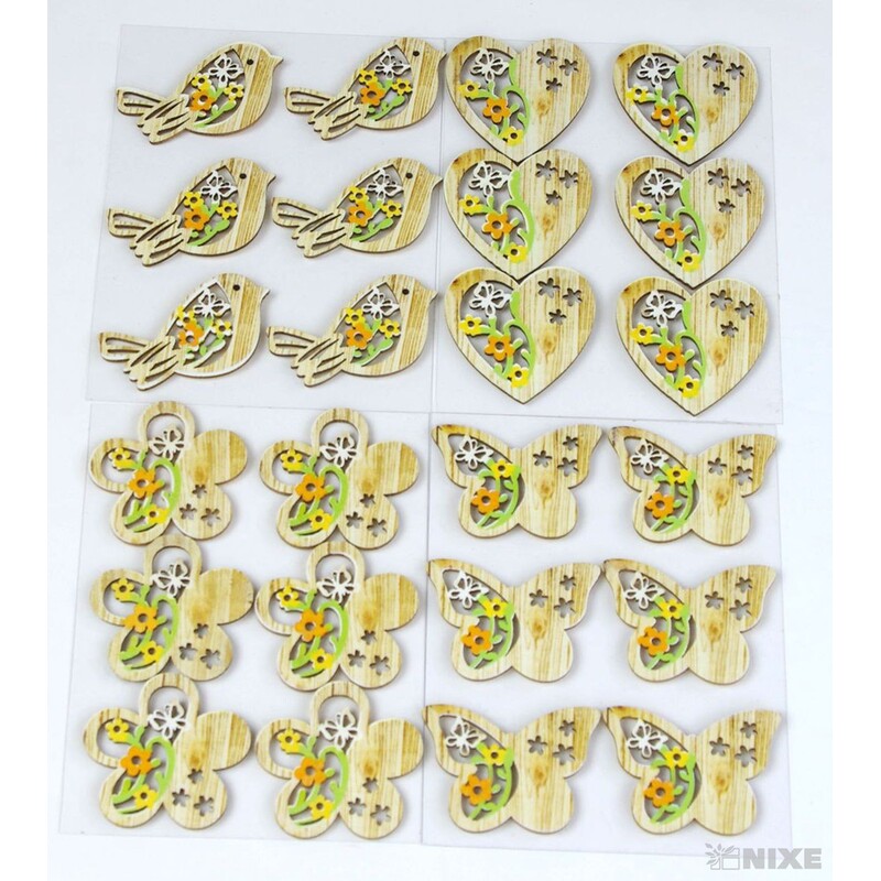 MIX NALEPOVACÍ 4cm 6ks*BÍLÁ