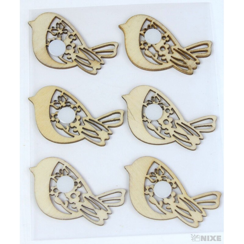 MIX NALEPOVACÍ 4cm 6ks*BÍLÁ