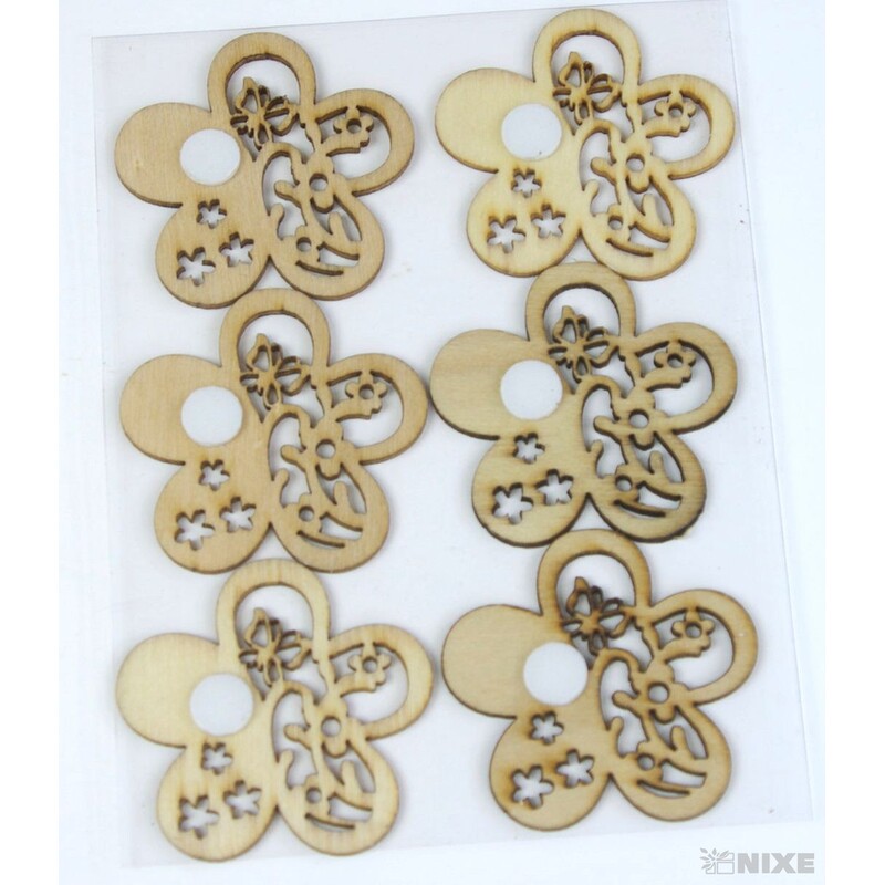 MIX NALEPOVACÍ 4cm 6ks*BÍLÁ