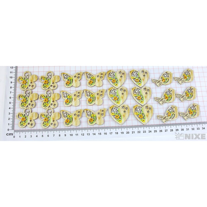 MIX NALEPOVACÍ 4cm 6ks*BÍLÁ