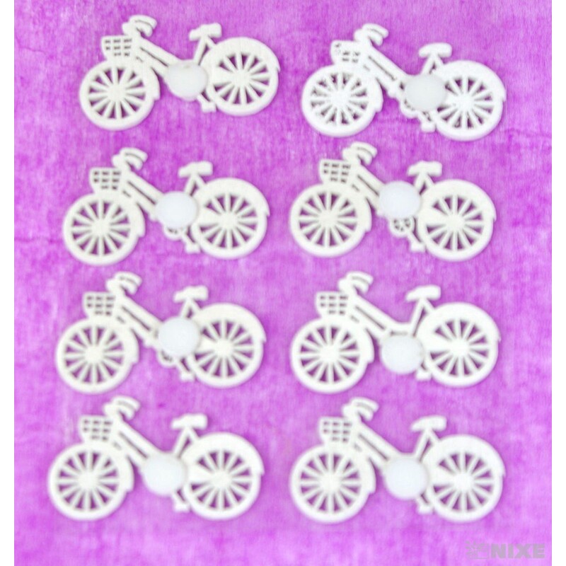 KOLO NALEPOVACÍ 4cm 8ks*BÍLÁ