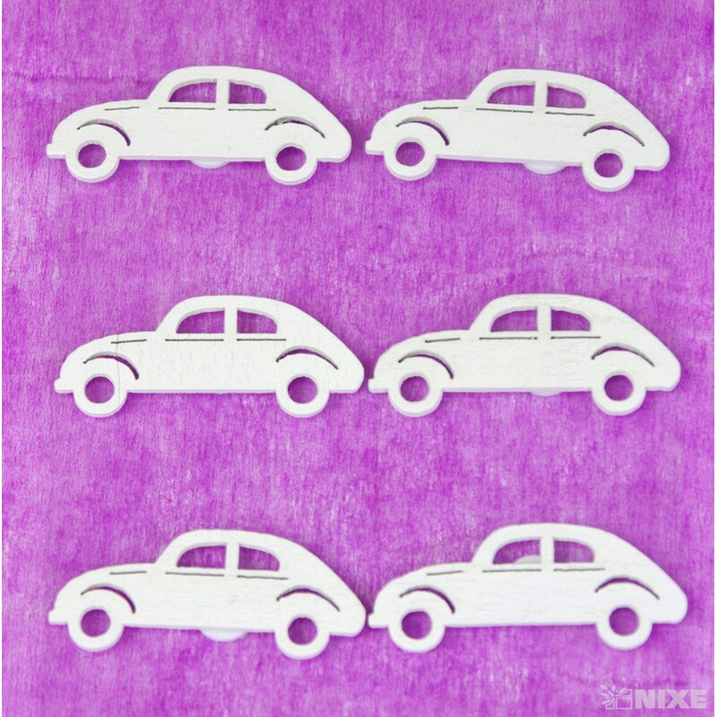 AUTO NALEPOVACÍ 4cm 6ks*BÍLÁ