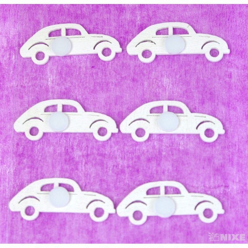 AUTO NALEPOVACÍ 4cm 6ks*BÍLÁ