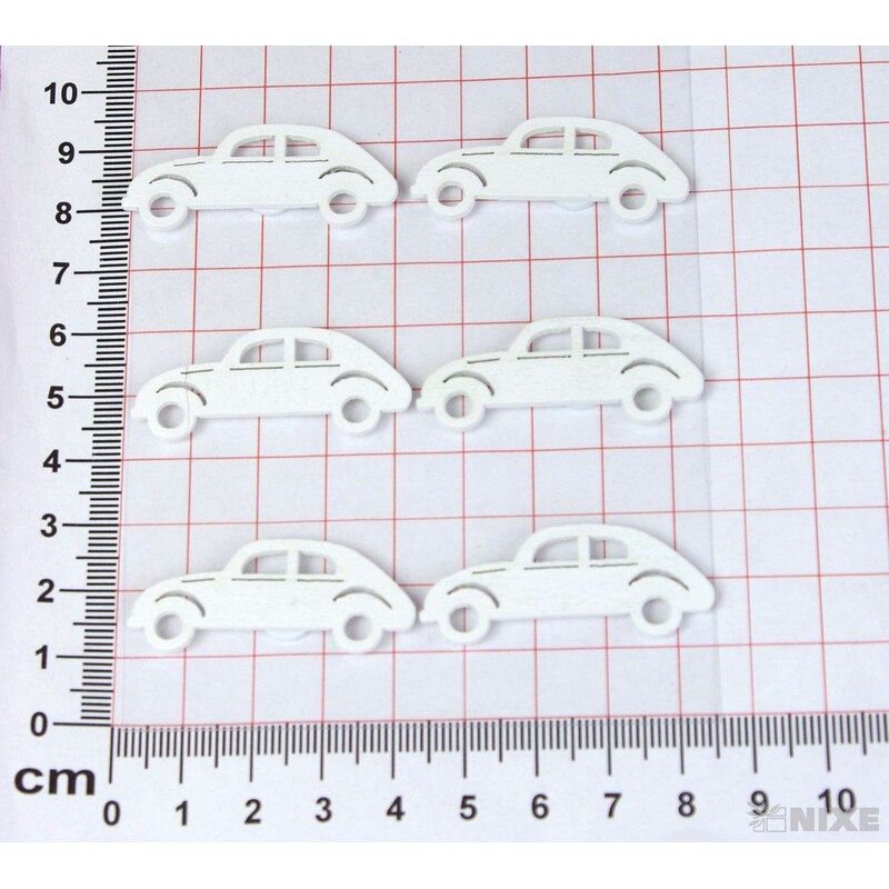 AUTO NALEPOVACÍ 4cm 6ks*BÍLÁ