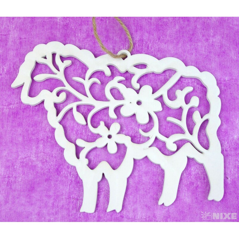 ZÁVĚS MIX 16cm 4ks*BÍLÁ