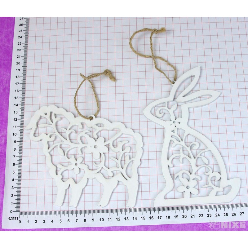 ZÁVĚS MIX 16cm 4ks*BÍLÁ