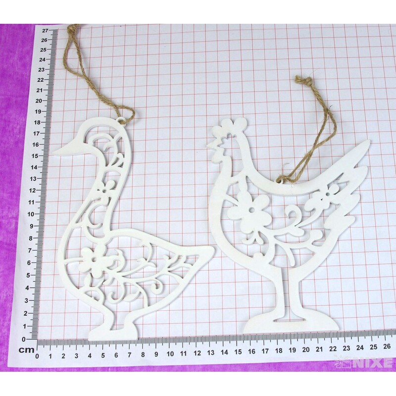 ZÁVĚS MIX 16cm 4ks*BÍLÁ