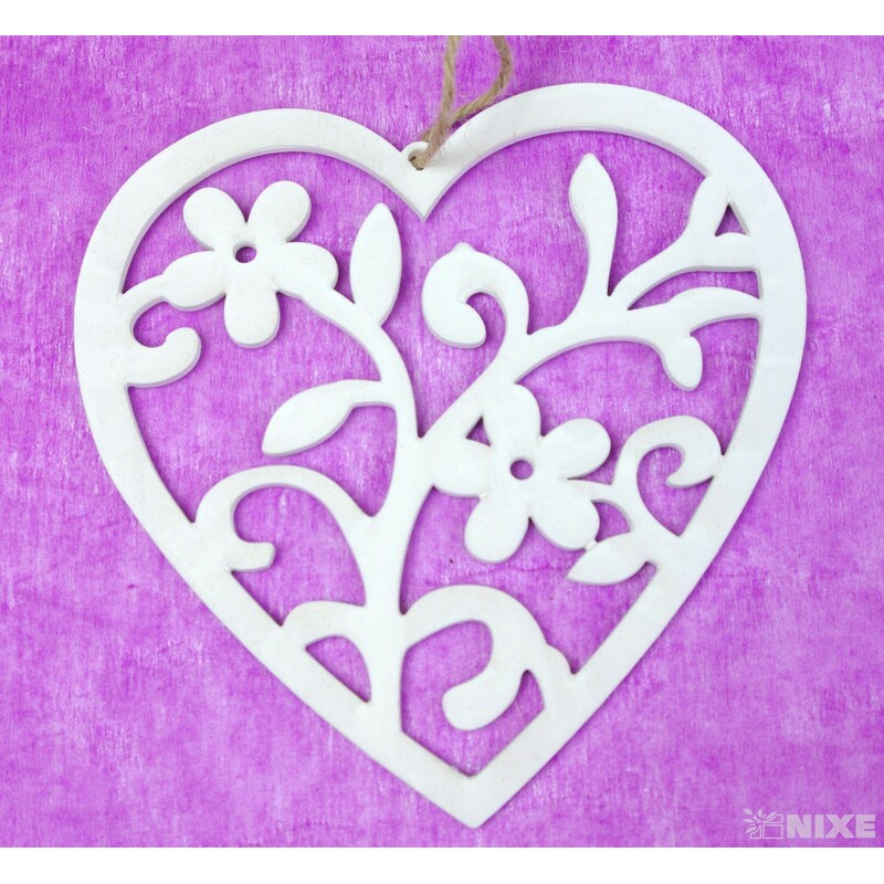 ZÁVĚS MIX 18cm 4ks*BÍLÁ