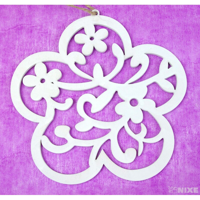 ZÁVĚS MIX 18cm 4ks*BÍLÁ